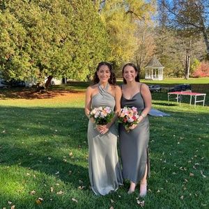 Jenny Yoo/Anthropologie Sage Satin Bridesmaids Dress "Ruby"